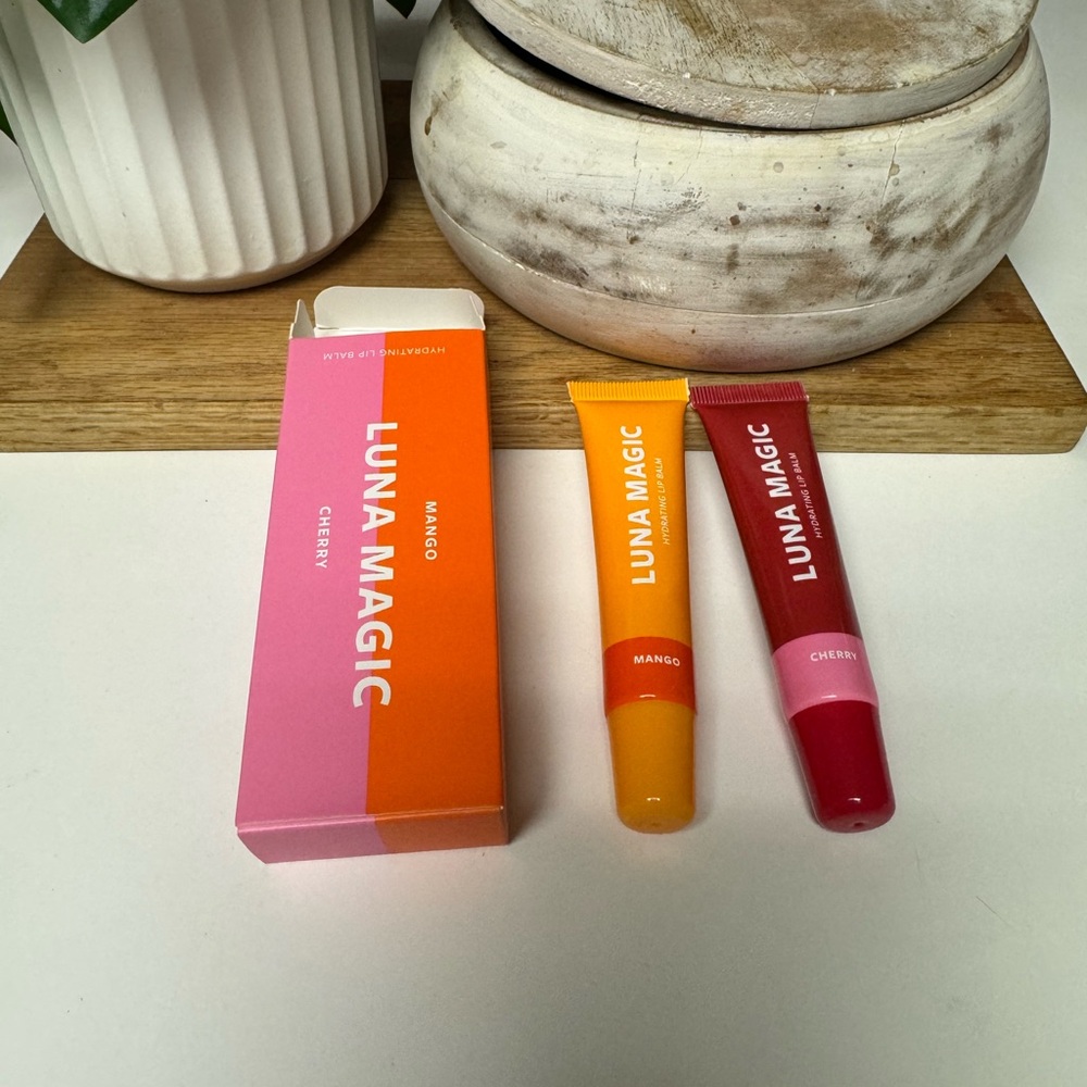 Luna Magic Hydrating Lip Balm Set - Cherry & Mango
